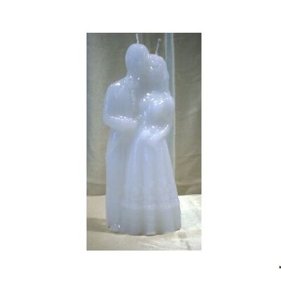 Bougie figurative Couple Mariage Blanc
