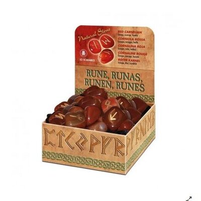 Runes en Cornaline rouge Lo Scarabeo