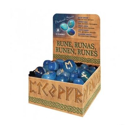 Runes en Onyx bleu Lo Scarabeo