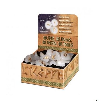 Runes en Onyx blanc Lo Scarabeo