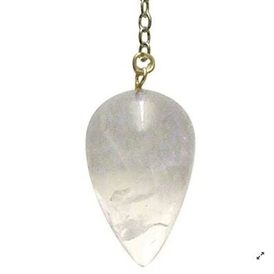 Pendule goutte en quartz hyalin Lo Scarabeo