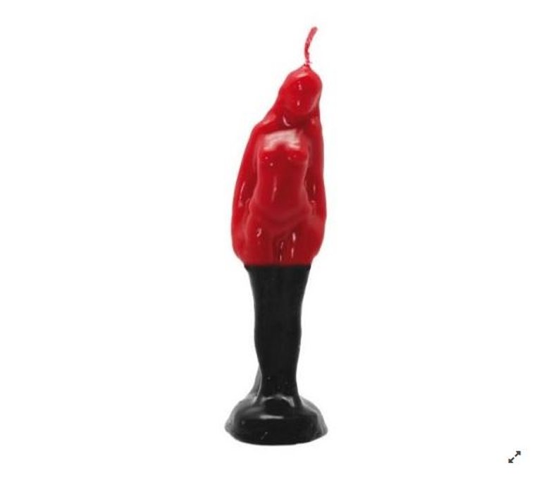 Bougie Pomba Gira rouge et noire